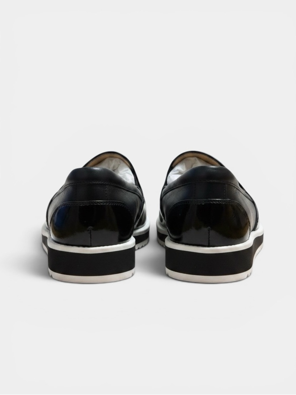 Naturalizer Rome Slip-On Loafers Black White Platform Comfort Shoes Size 6.5 NWT - Picture 6 of 8